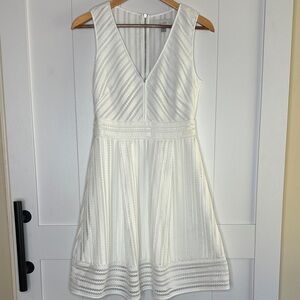 J. Crew White Textured Mini Dress
